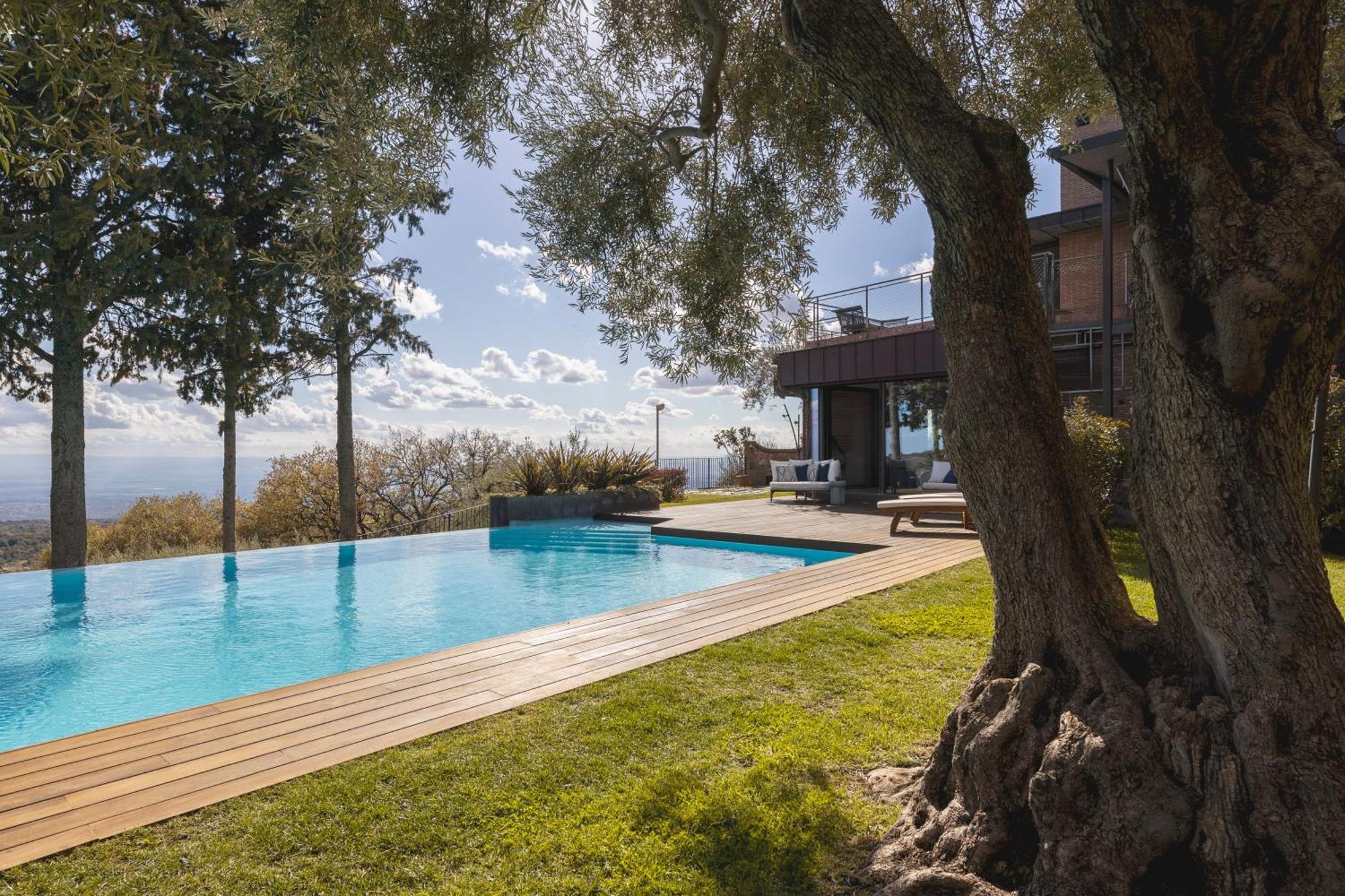 Scialaj Villa Di Lusso Sull'Etna Con Piscina E Vista Mare Ragalna Luaran gambar